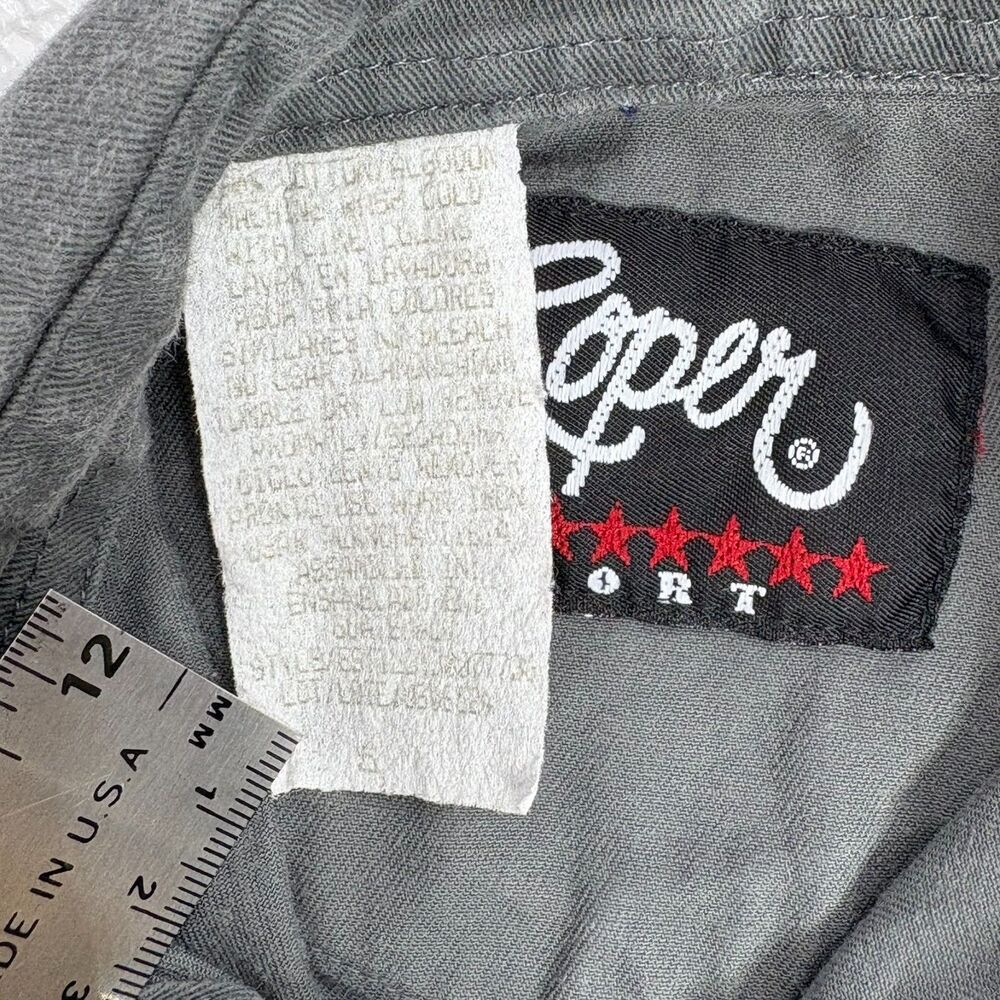 Roper Sport Vintage Western Rodeo Gray Black Pearl Button Down Long Sleeve Kids5 - Picture 7 of 10